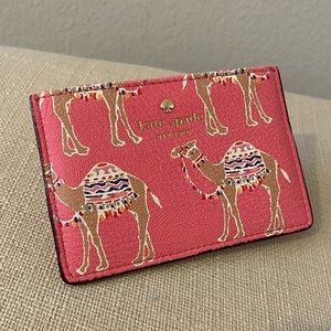 Kate Spade Liberty Street Camel Party Card Holder